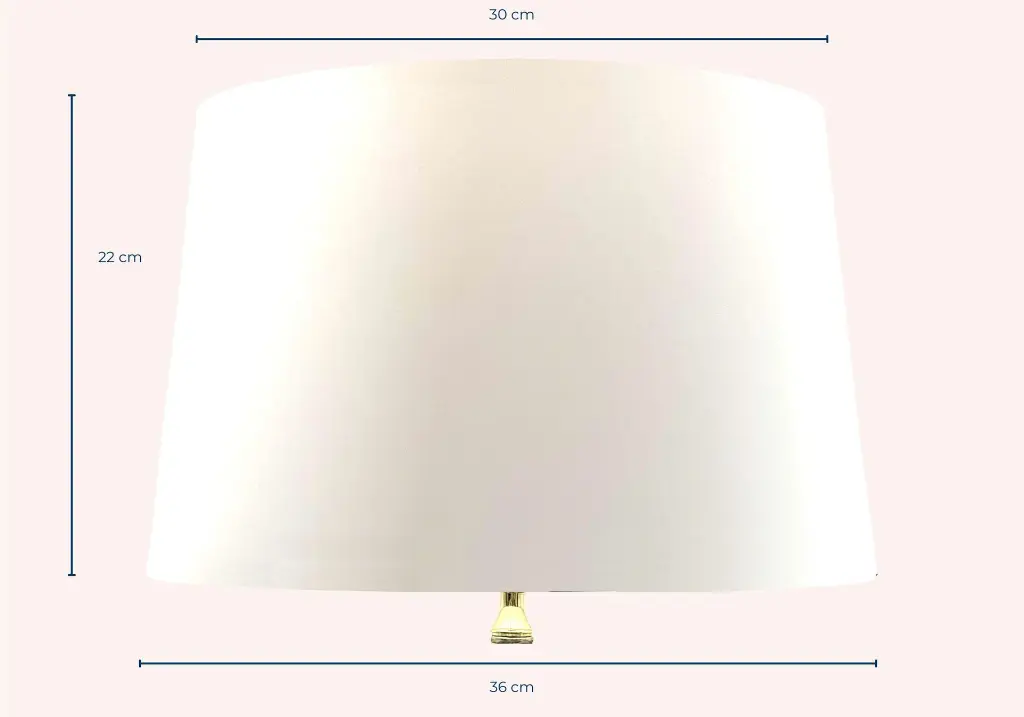 Mai Lampen Home-Lampe-Leuchte-modern-Tischleuchte-Hochzeitsgeschenk-Geschenk-Weihnachten-Rund Konisch L-Folie Ecru Maße.webp