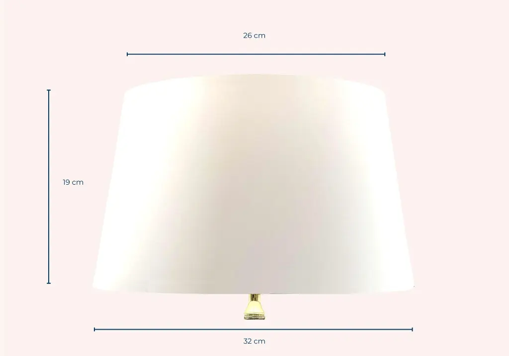 Mai Lampen Home-Lampe-Leuchte-modern-Tischleuchte-Hochzeitsgeschenk-Geschenk-Weihnachten-Rund Konisch M-Folie Ecru Maße.webp