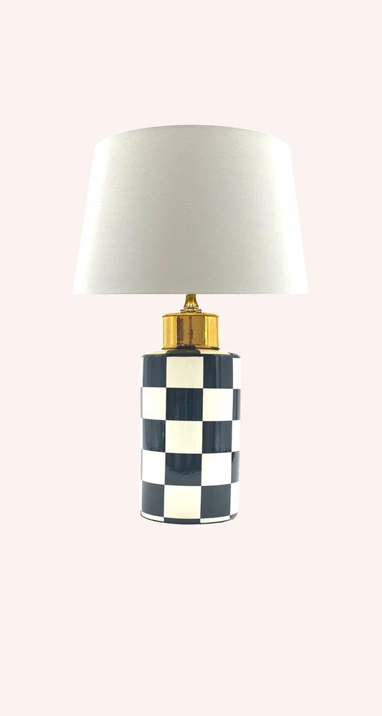 [4255851706748] Chess S (Baumwollchintz matt Ecru, Weiß für klare Lichtabgabe)