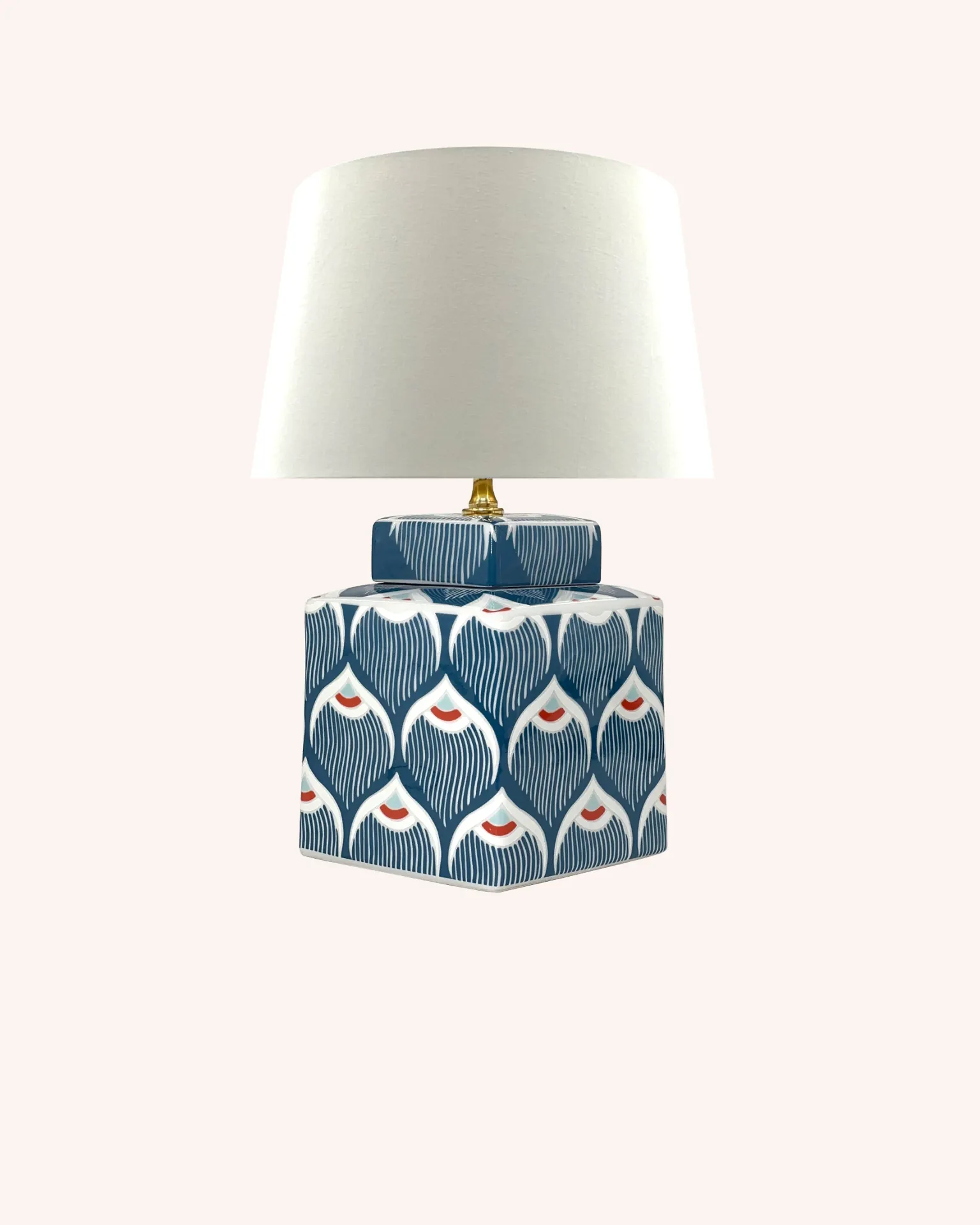 [4255851712732] Blue Lagoon S (Baumwollchintz matt Ecru, Weiß für klare Lichtabgabe)