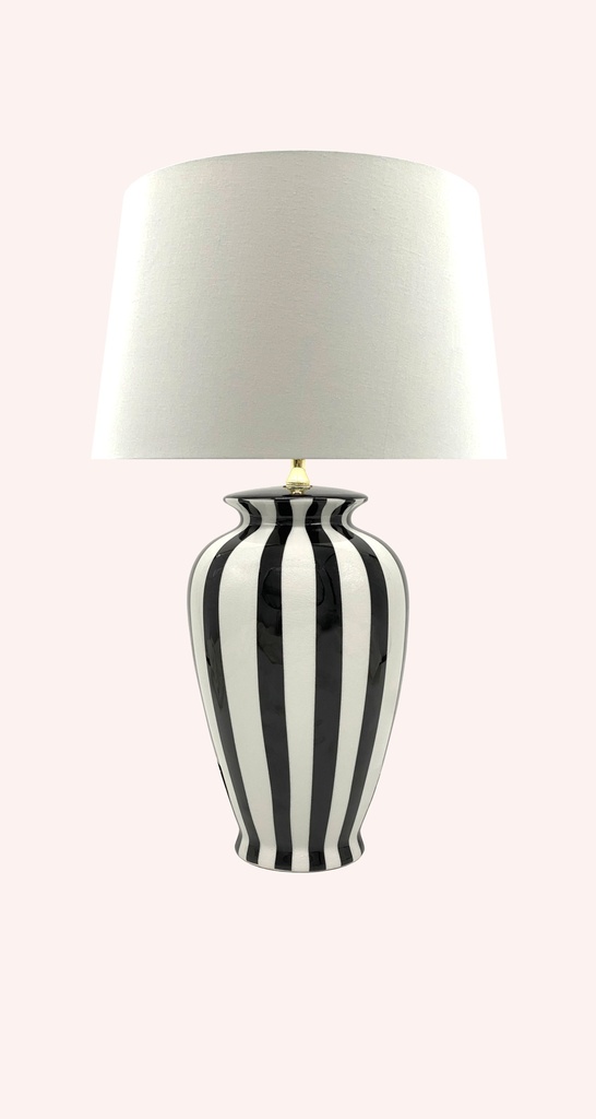 [4255851713197] Elegant Stripes L (Baumwollchintz matt Ecru, Weiß)