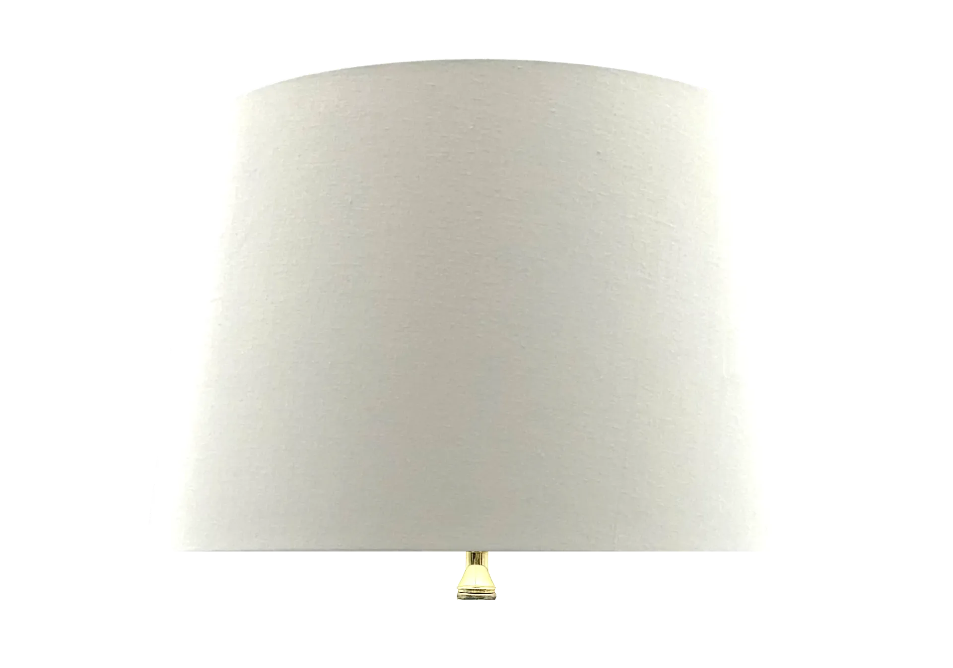 [4255851715306] MAI Lampenschirm L Klassik Rund Konisch (Baumwollchintz matt Ecru, Weiß für klare Lichtabgabe)