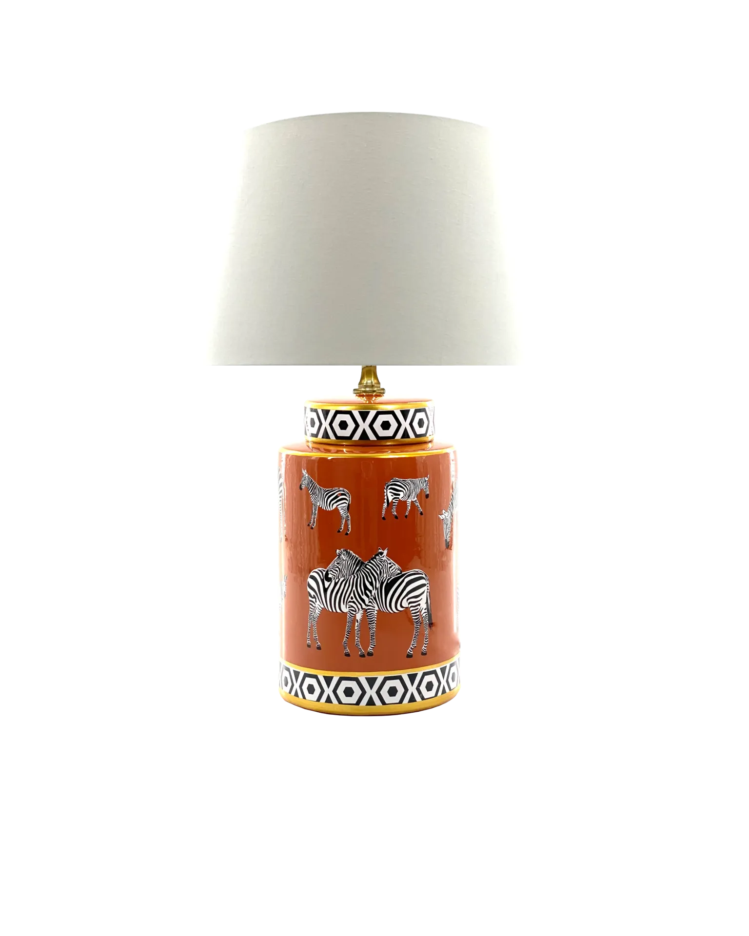 [4255851716648] Savanna Zebra M (Baumwollchintz matt Ecru, Weiß für klare Lichtabgabe)