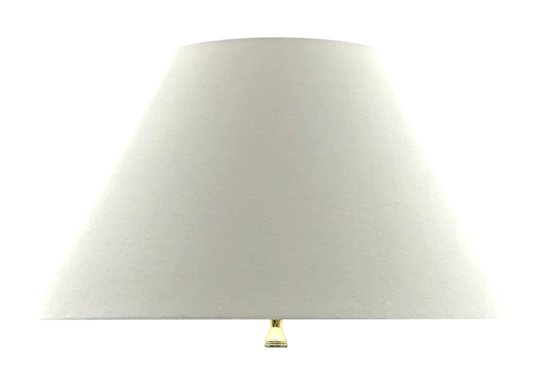 [4255851717782] MAI Lampenschirm XL Rund Konisch (Baumwollchintz matt Ecru, Weiß für klare Lichtabgabe)