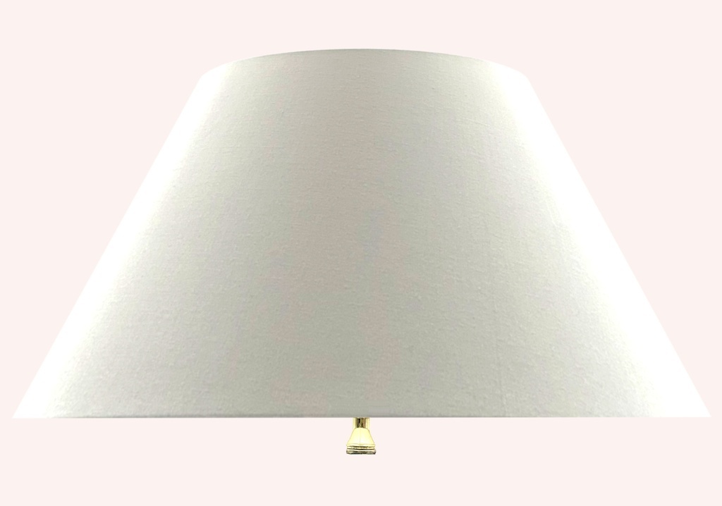 [4255851717782] Wunschschirm - MAI Lampen Konisch XL (Baumwollchintz matt Ecru, Weiß)