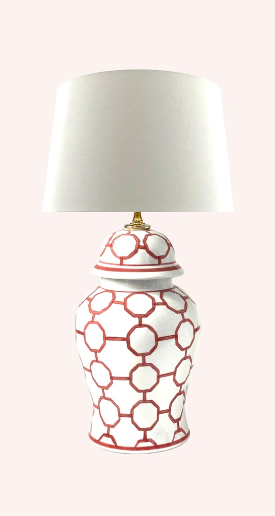 [4255851719267] Red Circle L (Baumwollchintz matt Ecru, Weiß für klare Lichtabgabe)