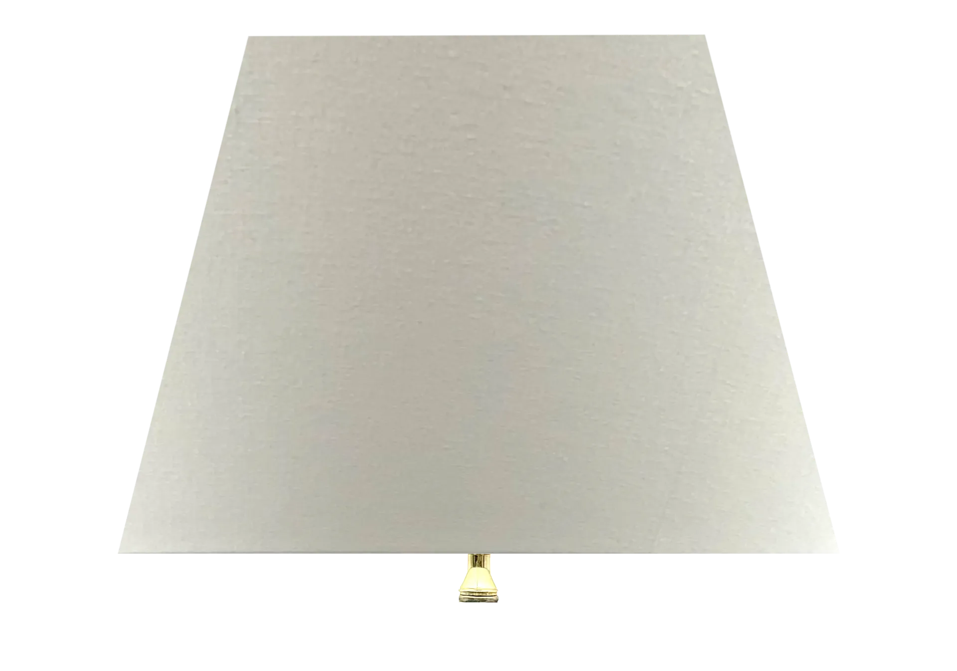 MAI Lampenschirm L Quadratisch (Baumwollchintz matt Ecru, Weiß für klare Lichtabgabe)